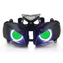 089 Front Headlight Honda Cbr1000Rr 2004-2007 Angel Halos Eye Devil Eye Hid Green